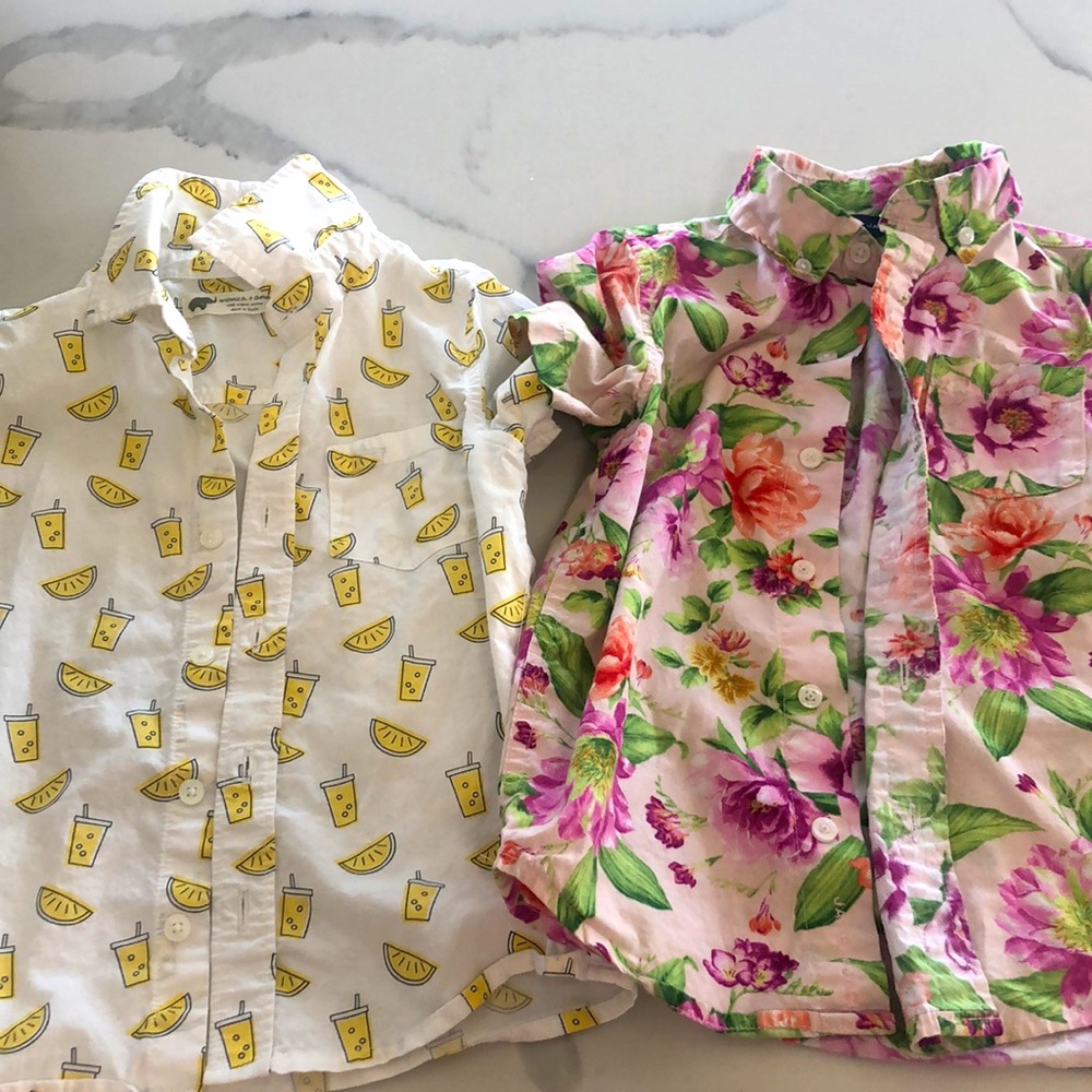 Set of two Summer BBQ shirts 4T Janie & Jack and Monica & Andy